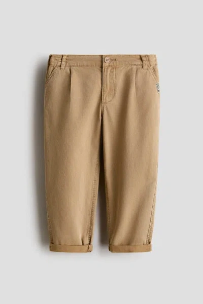 H&m Kids'  Lyocell-blend Chinos In Brown