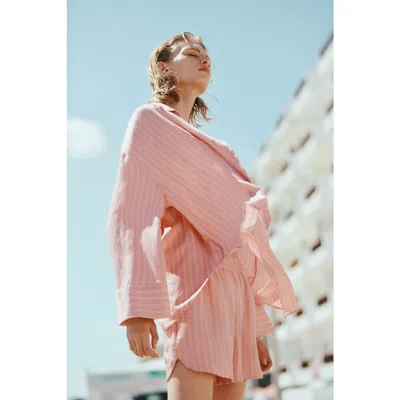 H&m Lyocell-blend Pull-on Shorts In Pink