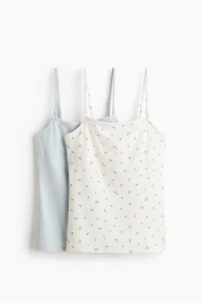 H&m Mama 2-pack Nursing Camisole Tops In Multi