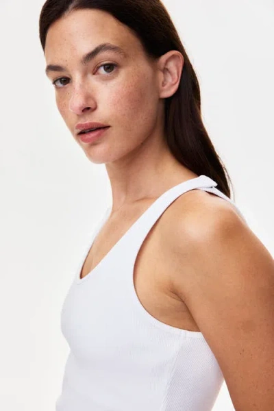 H&m Mama 2-pack Nursing Vest Tops In White