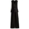 H&m Mama 2-piece Crinkled Jersey Set In Black