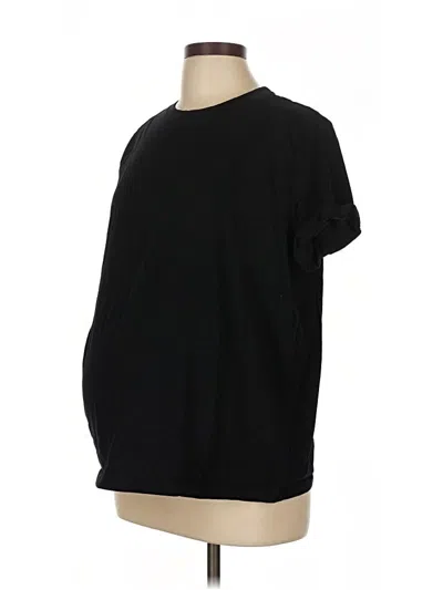 Pre-owned H&m Mama 3/4 Sleeve T-shirt In Black