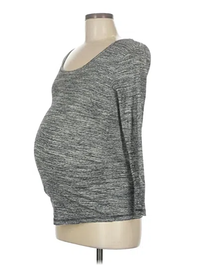 Pre-owned H&m Mama 3/4 Sleeve T-shirt In Gray