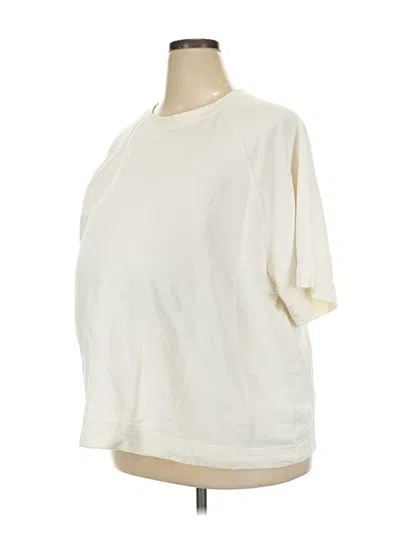 Pre-owned H&m Mama 3/4 Sleeve T-shirt In Ivory