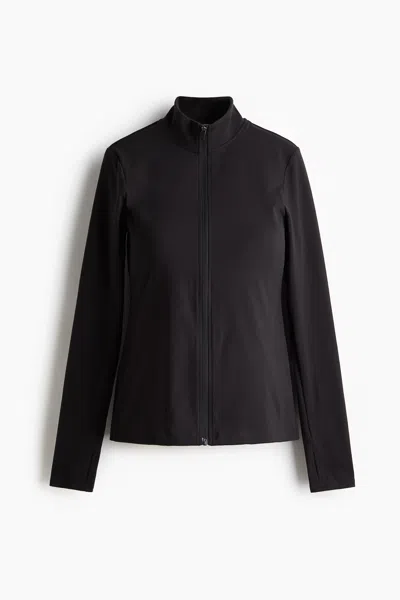 H&m Mama Activewear Jacket In Black