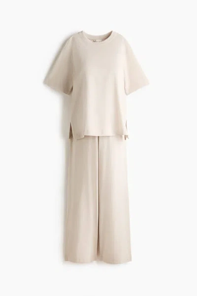 H&m Mama Before & After 2-piece Set In Nude