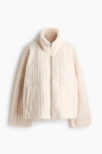 H&m Mama Before & After Babywearing Fleece Jacket In Animal Print