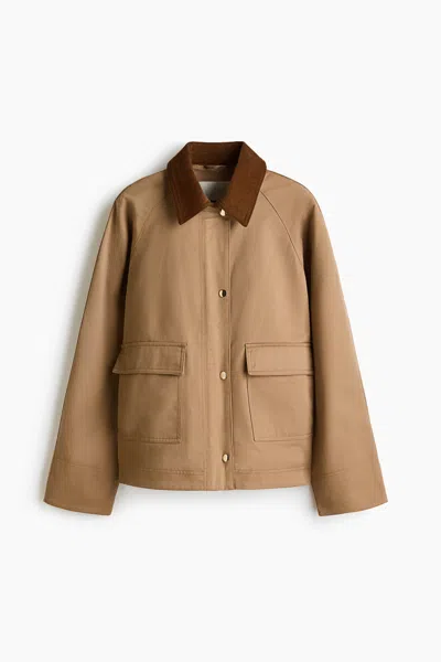 H&m Mama Before & After Babywearing Twill Jacket In Neutral