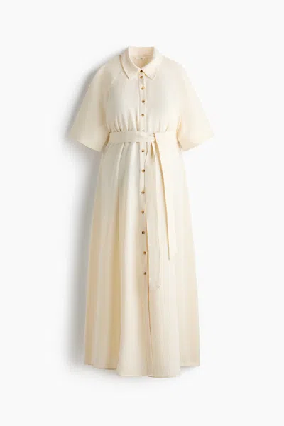 H&m Mama Before & After Shirt Dress In Multi