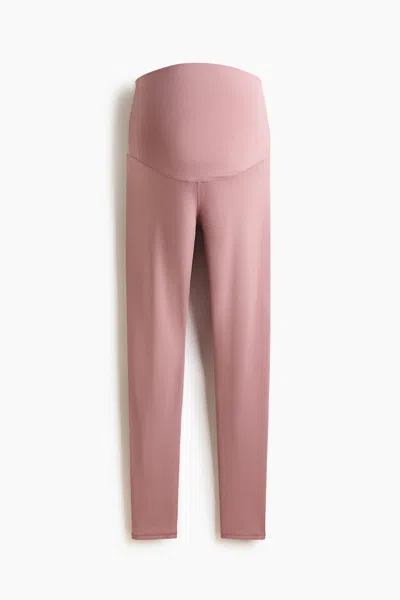H&m Mama Before & After Sports Leggings In Pink