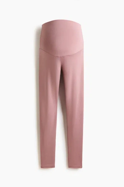 H&m Mama Before & After Sports Leggings In Pink