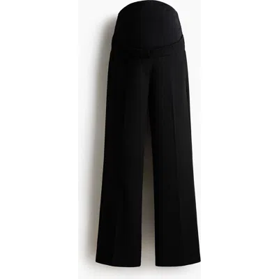 H&m Mama Bootcut Trousers In Black