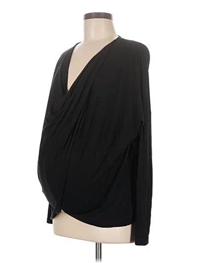 Pre-owned H&m Mama Cardigan Sweater In Black