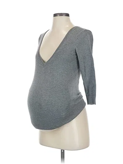 Pre-owned H&m Mama Cardigan Sweater In Gray