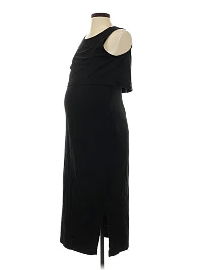 Pre-owned H&m Mama Casual Dress In Black