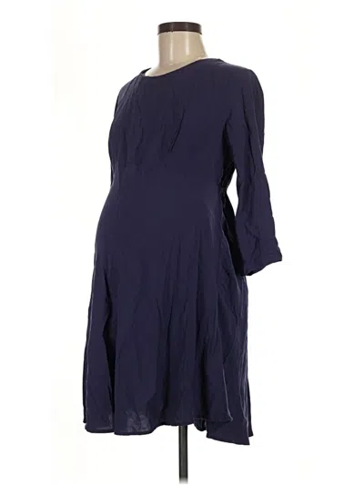 Pre-owned H&m Mama Casual Dress In Blue