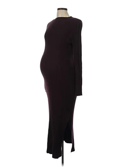 Pre-owned H&m Mama Casual Dress In Burgundy