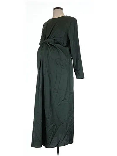 Pre-owned H&m Mama Casual Dress In Green