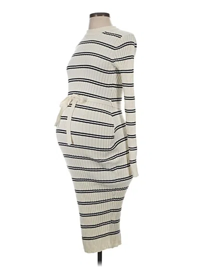Pre-owned H&m Mama Casual Dress In Ivory