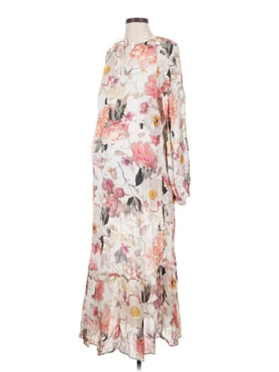Pre-owned H&m Mama Casual Dress In Ivory