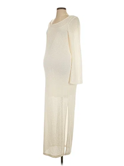 Pre-owned H&m Mama Casual Dress In Ivory
