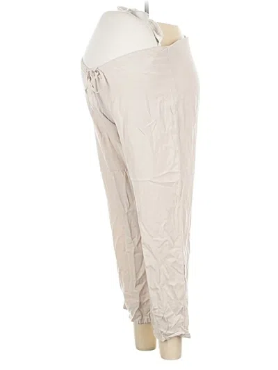Pre-owned H&m Mama Casual Pants In White