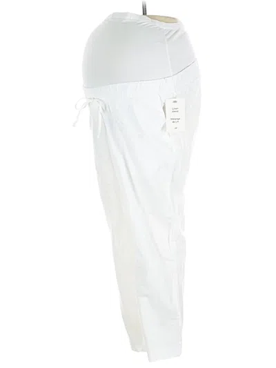 Pre-owned H&m Mama Casual Pants In White