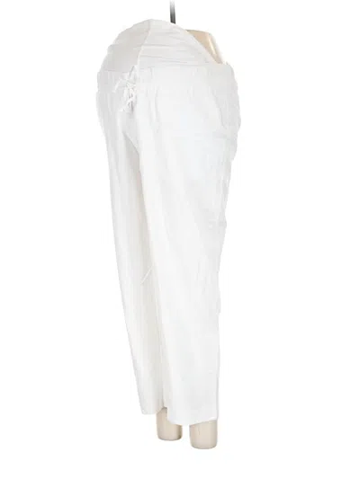Pre-owned H&m Mama Casual Pants In White