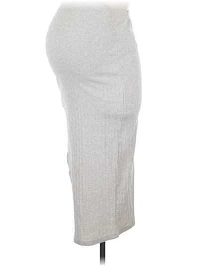 Pre-owned H&m Mama Casual Skirt In Gray