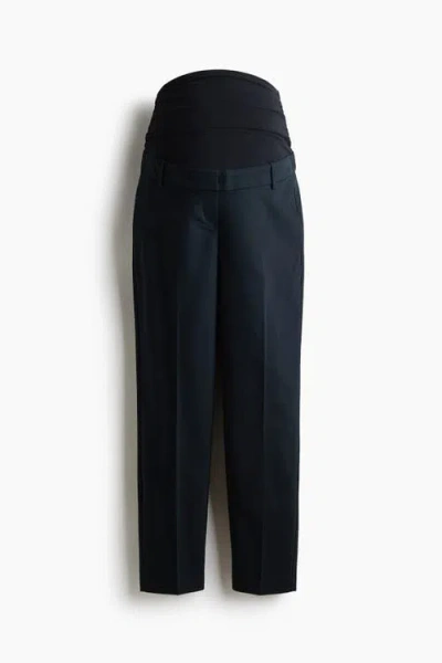 H&m Mama Cigarette Trousers In Blue
