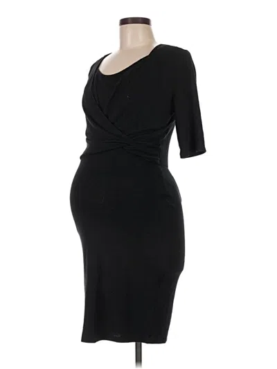 Pre-owned H&m Mama Cocktail Dress In Black