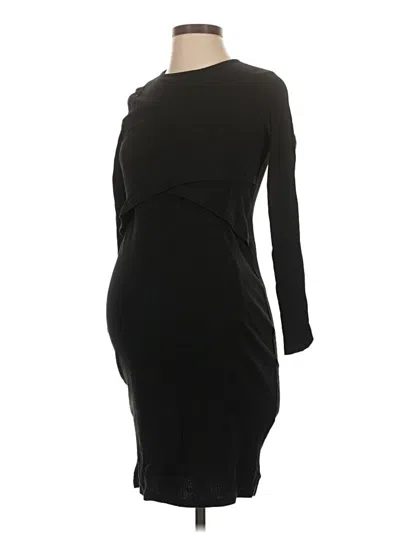 Pre-owned H&m Mama Cocktail Dress In Black
