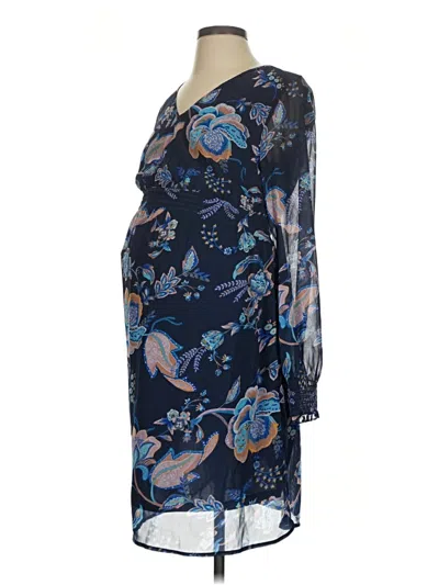 Pre-owned H&m Mama Cocktail Dress In Blue