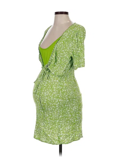 Pre-owned H&m Mama Cocktail Dress In Green