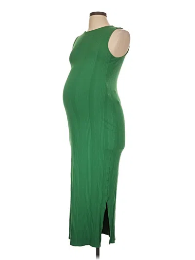 Pre-owned H&m Mama Cocktail Dress In Green