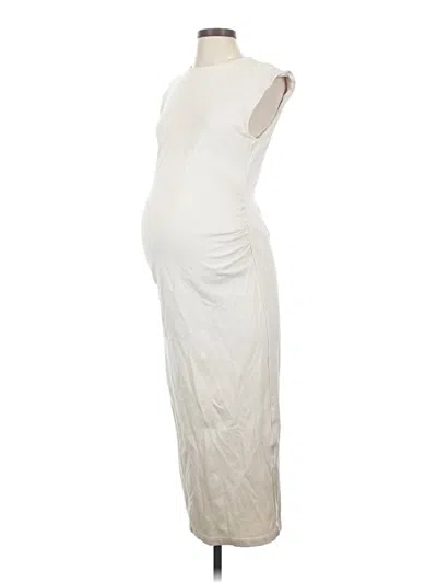 Pre-owned H&m Mama Cocktail Dress In Ivory
