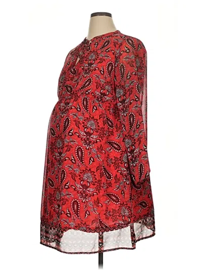Pre-owned H&m Mama Cocktail Dress In Red