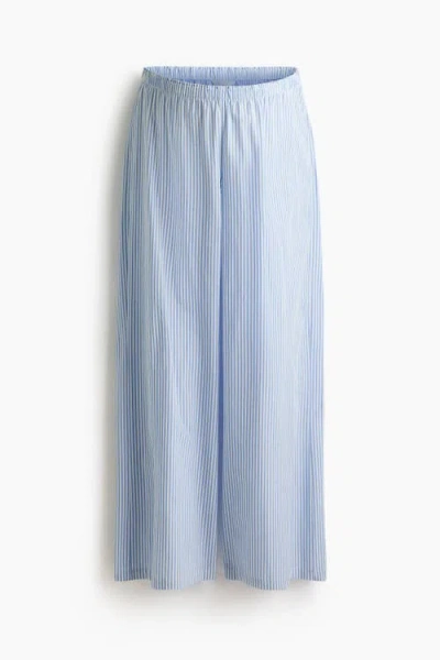 H&m Mama Cotton Pyjama Bottoms In Blue