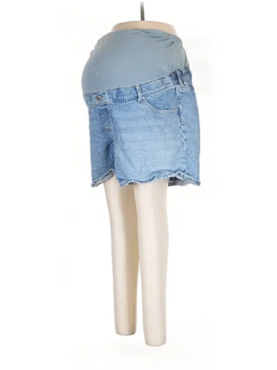 Pre-owned H&m Mama Denim Shorts In Blue
