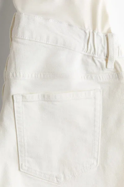 H&m Mama Denim Shorts In White