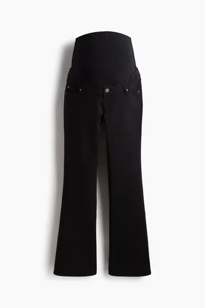 H&m Mama Flared Jeans In Black