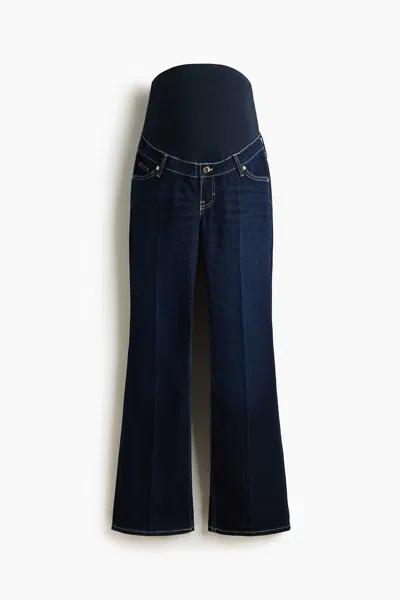H&m Mama Flared Jeans In Blue