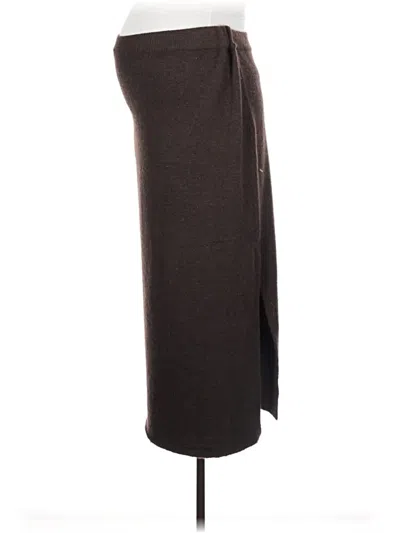 Pre-owned H&m Mama Formal Skirt In Brown