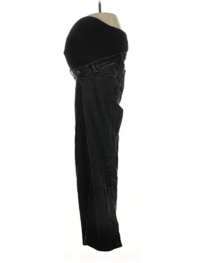 Pre-owned H&m Mama Jeans In Black