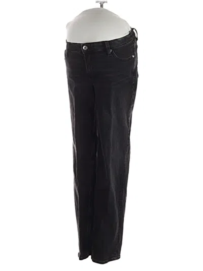Pre-owned H&m Mama Jeans In Black