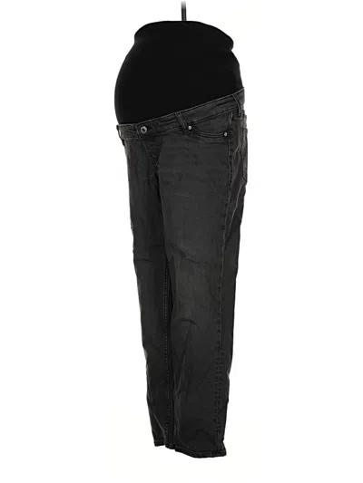 Pre-owned H&m Mama Jeans In Black