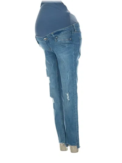 Pre-owned H&m Mama Jeans In Blue