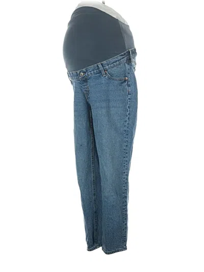 Pre-owned H&m Mama Jeans In Blue