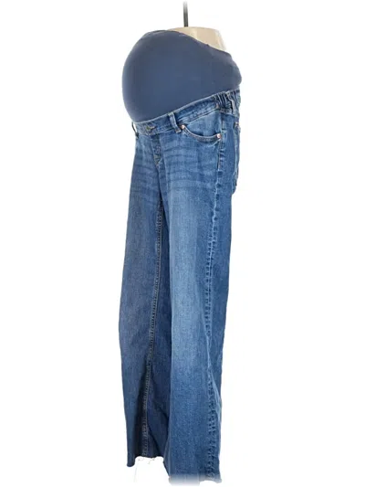 Pre-owned H&m Mama Jeans In Blue