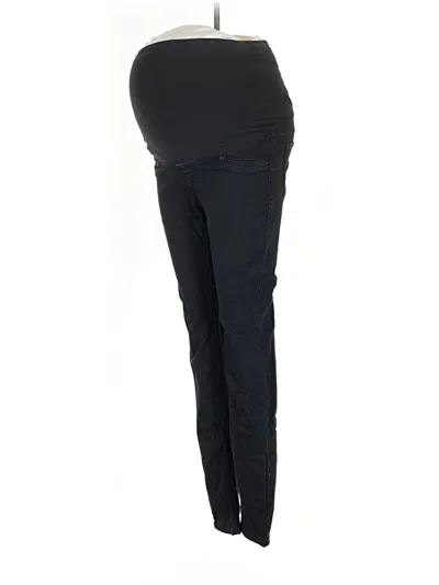 Pre-owned H&m Mama Jeggings In Black